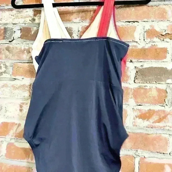 J Crew Red White and Blue Colorblock Swimsuit Size Small - Picture 7 of 10
